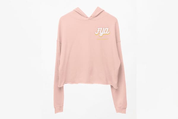 Womens Cropped Hoodie (Pink Lemonade)